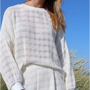 sloane sweater crochet - sil