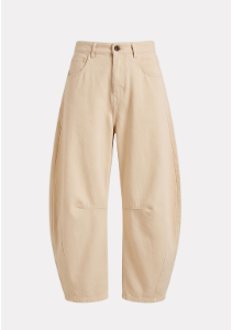 ariel ecru barrel pant - br