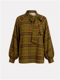leata olive blouse - br