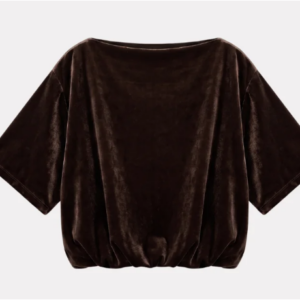 loff velvet brown t shirt - br