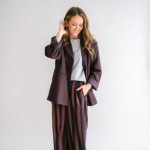 sammy pant orange brown stripe - held