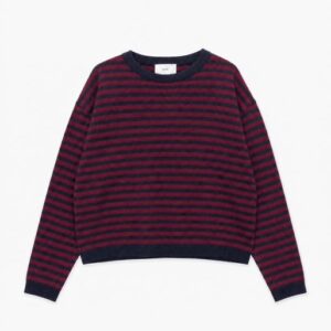 KIM STRIPE BORDEAU - NAVY
