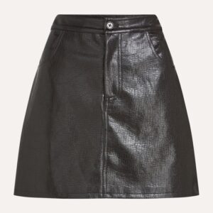 renee skirt coffee faux cuir - cot